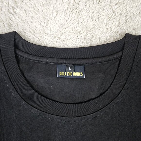 Roll The Bones Medieval Style Gym Shirt Heavyweight 100% Cotton Mace Size Large - Picture 5 of 7